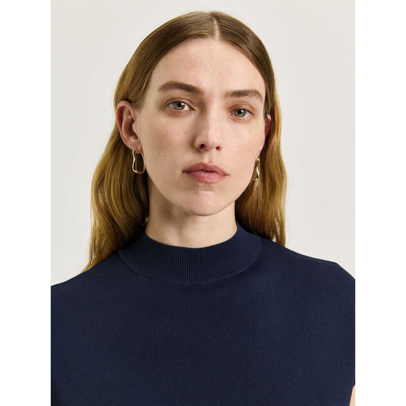 Veronika Maine Drop Shoulder Funnel Neck Knit image number 2